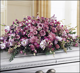 The FTD Loveliness Casket Spray
